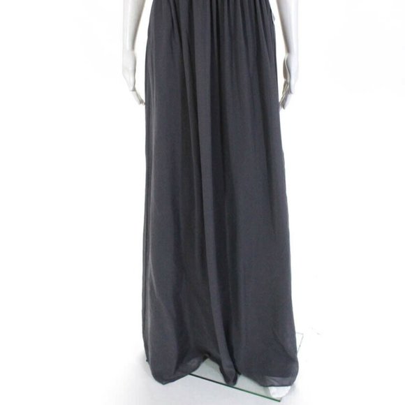 Donna Morgan Strapless Sweethear Chiffon Gown - Picture 6 of 8